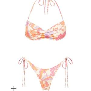 Triangle colorful bikini,never worn only tried on!